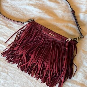Rebecca Minkoff Fringe Bag Burgundy